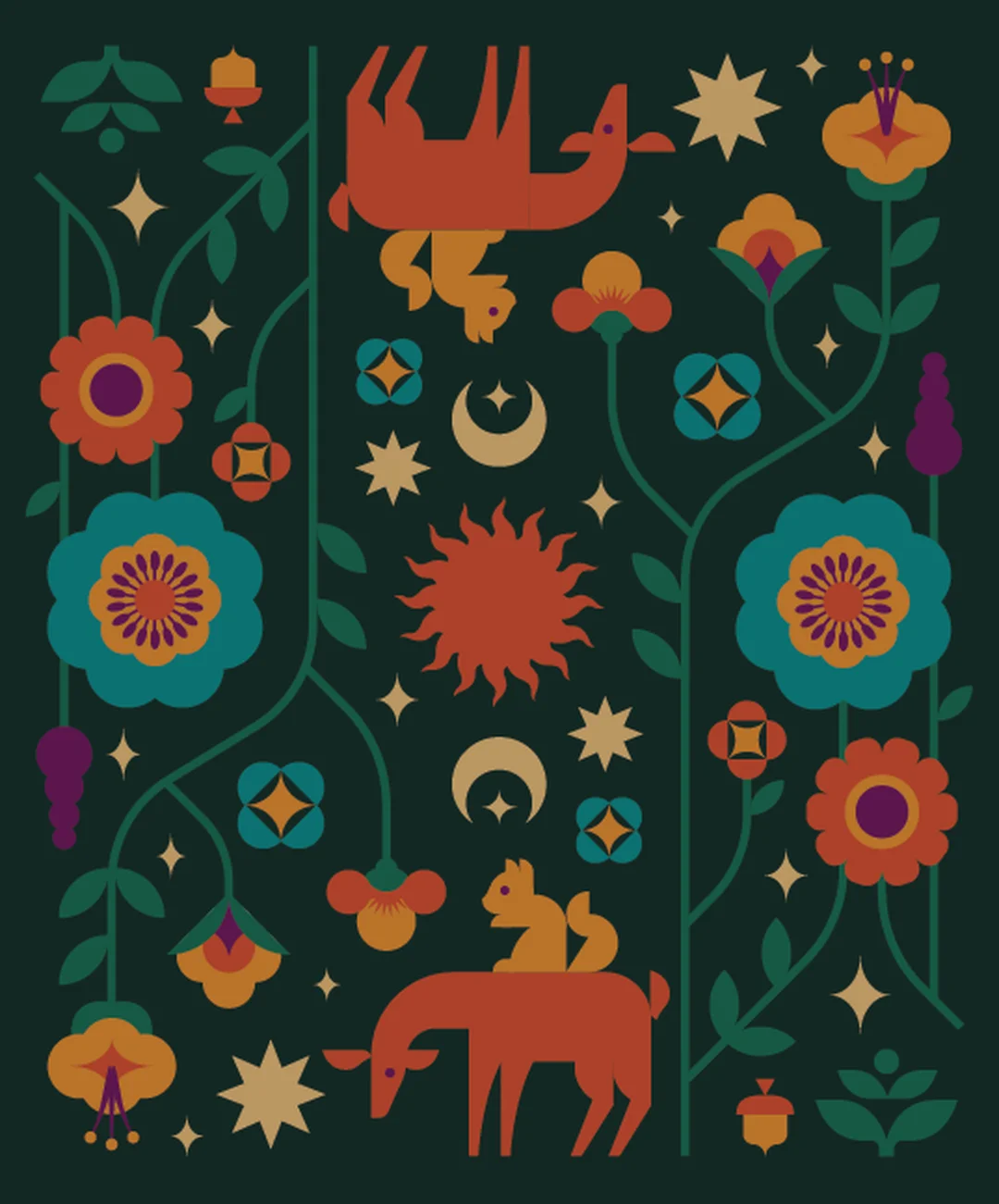 online tarot deck phong cách Tarot of the Velvet Moon