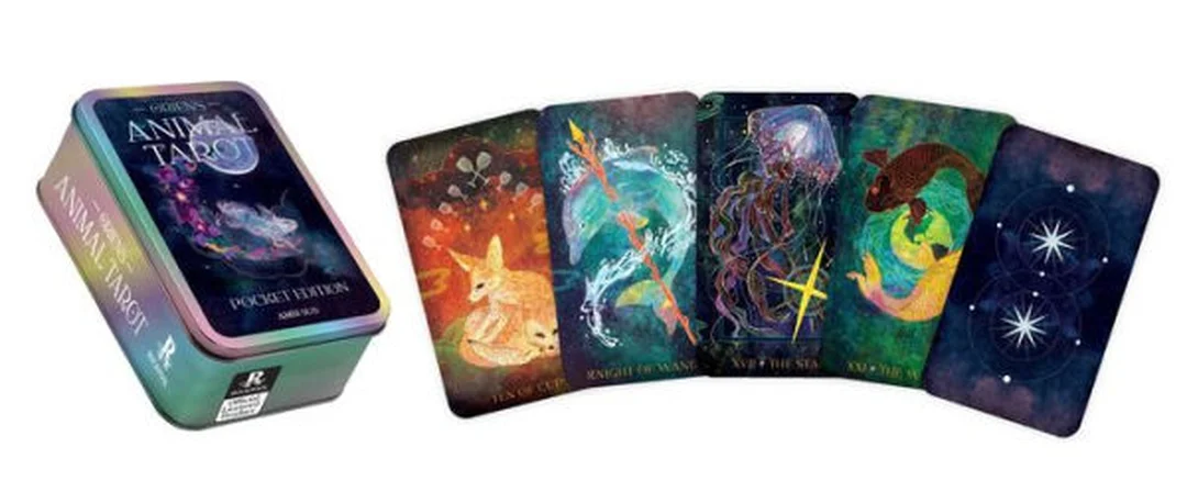 oriens tarot deck pocket edition trong hộp thiếc nhỏ gọn