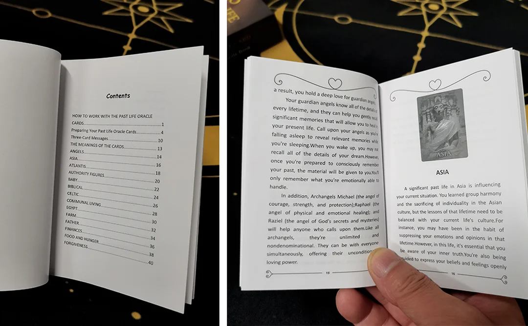 Past Life Oracle Cards Guidebook PDF bìa hộp bộ bài past life oracle cards guidebook pdf bìa hộp bộ bài chính hãng