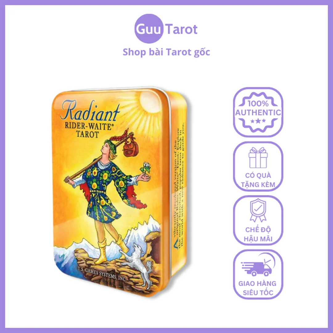 Radiant Rider Waite Tarot bản hộp và mặt lưng xanh sao radiant rider waite tarot bản hộp và mặt lưng xanh sao