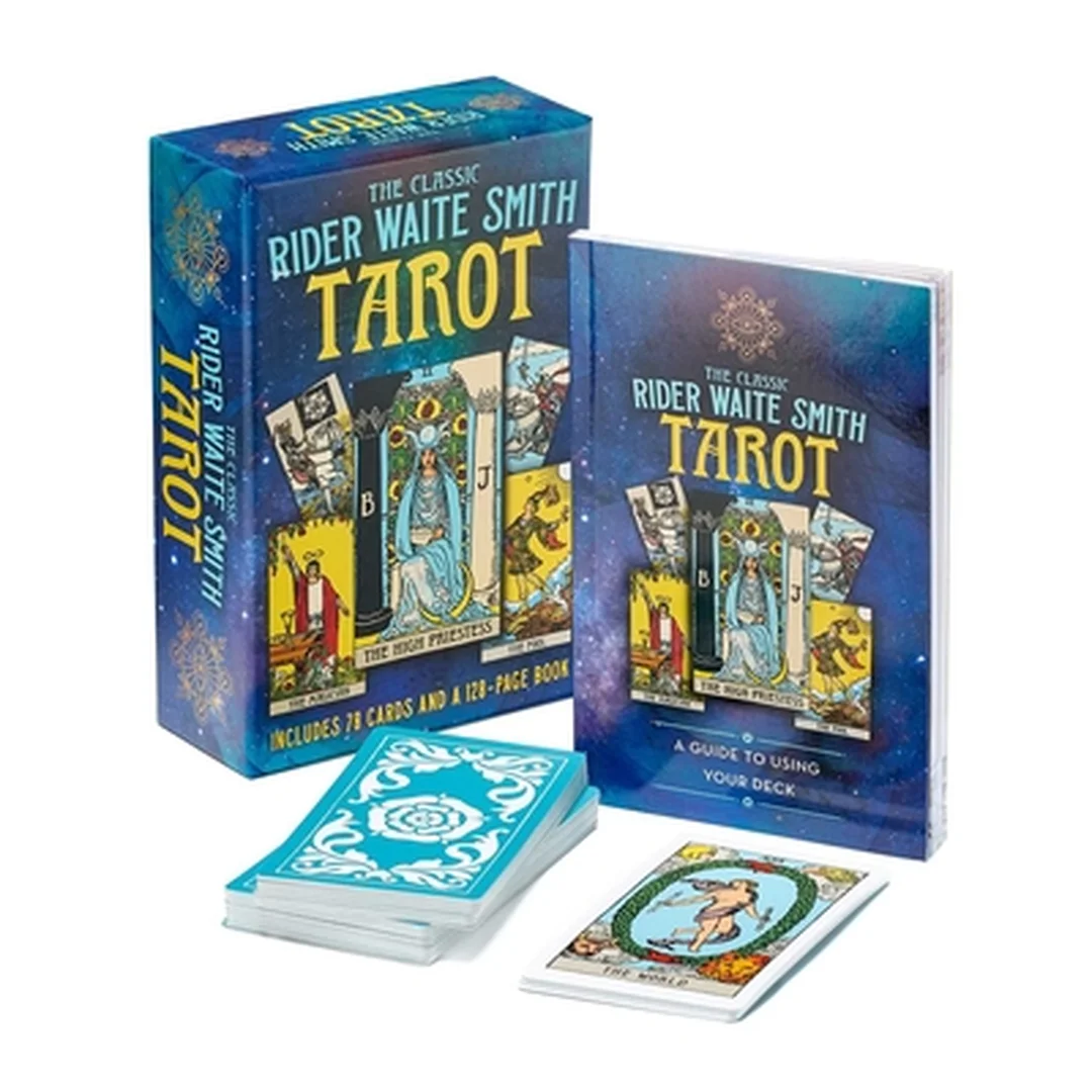 The Classic Rider Waite Smith Tarot Book and Card Deck rider waite tarot book hộp Classic Rider Waite Smith Tarot Book and Card Deck