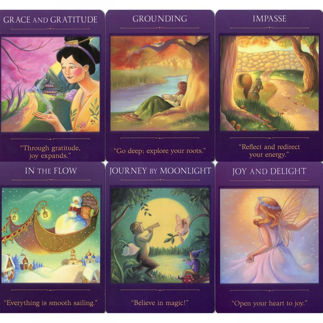 sacred traveler oracle cards hình ảnh lá bài và guidebook