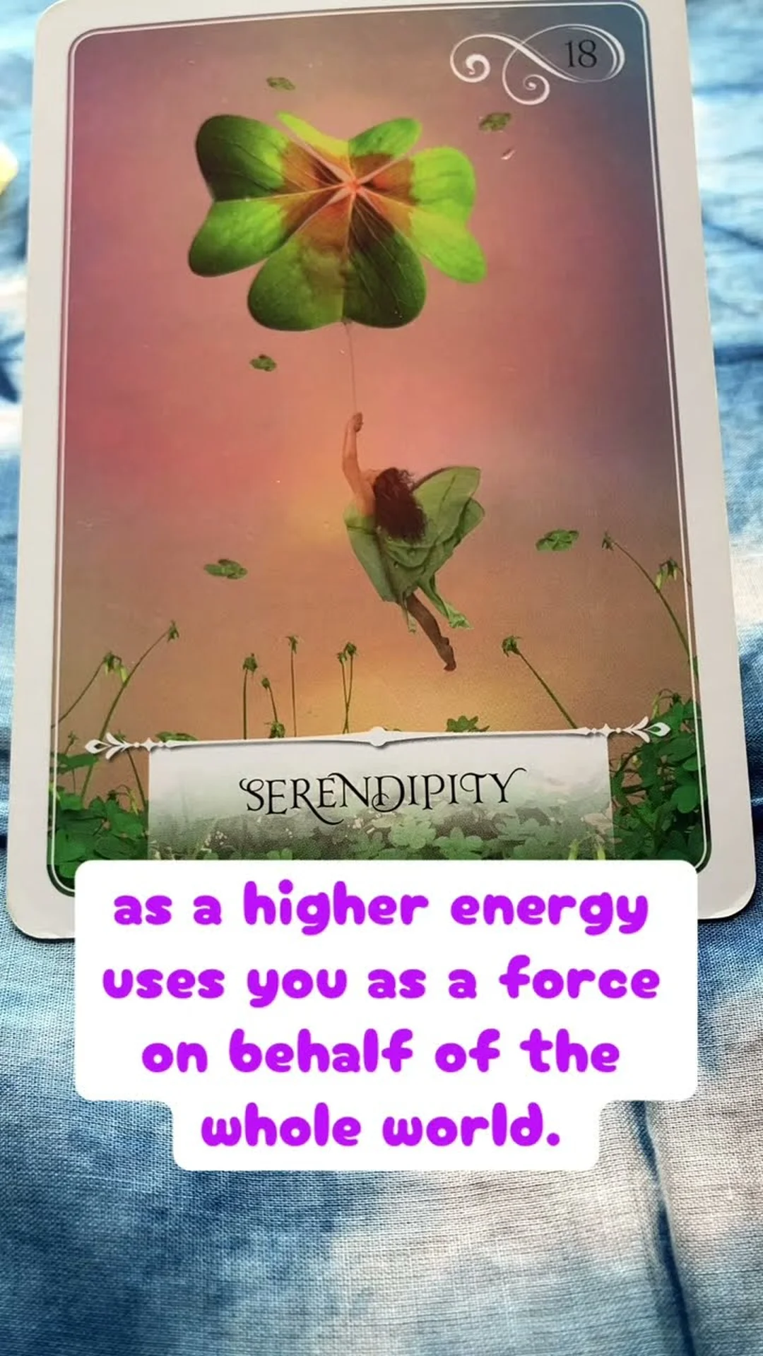 serendipity oracle card dùng trong nhật ký rút một lá mỗi ngày