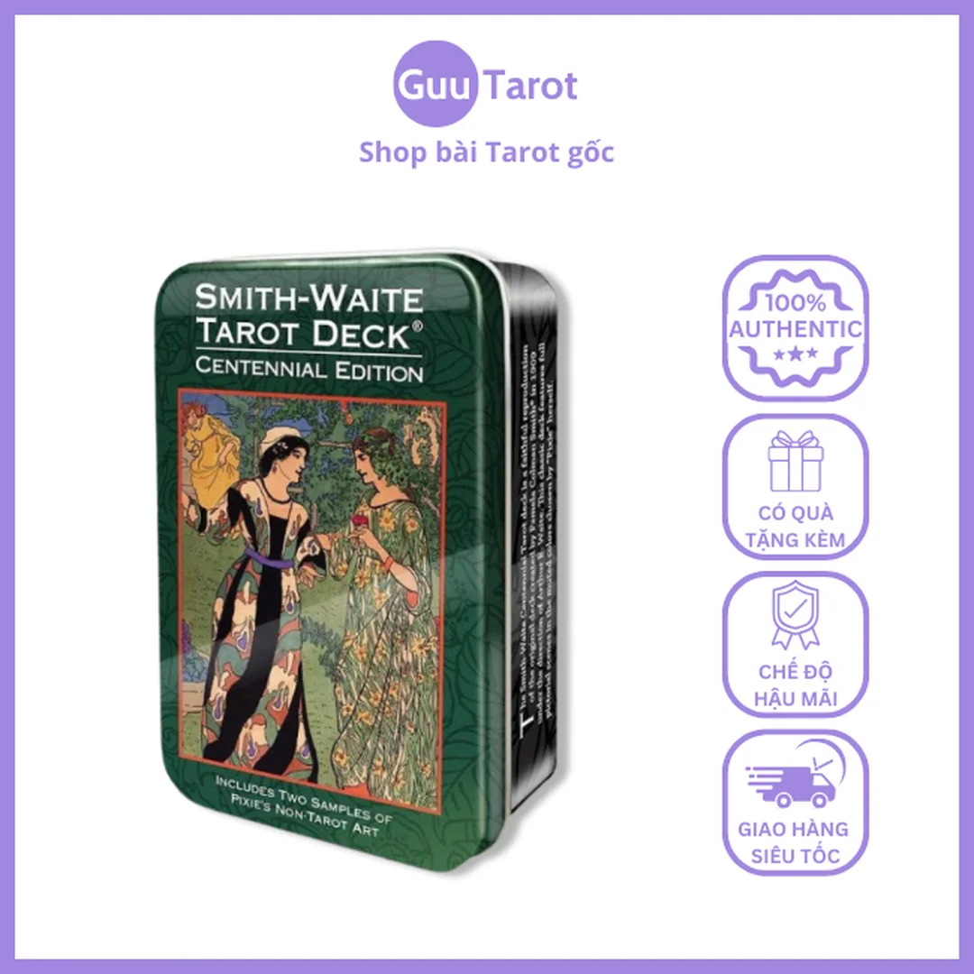 shop bài tarot có bộ bài Tarot màu xanh phong cách hiện đại