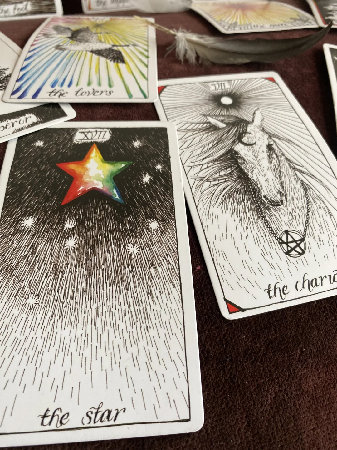 So sánh kích thước và phong cách The Wild Unknown Tarot