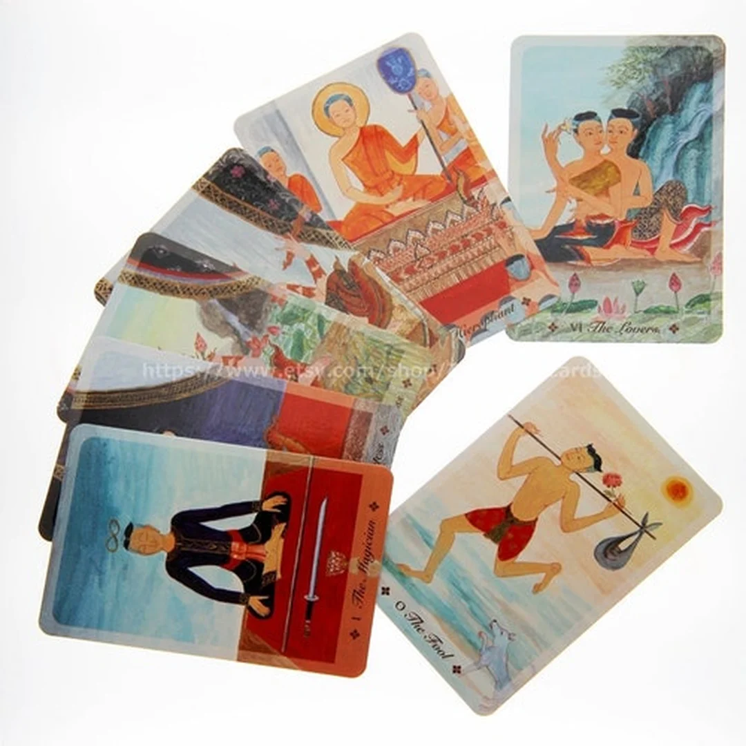 thai tarot deck phong cách nghệ thuật độc lập trên Etsy