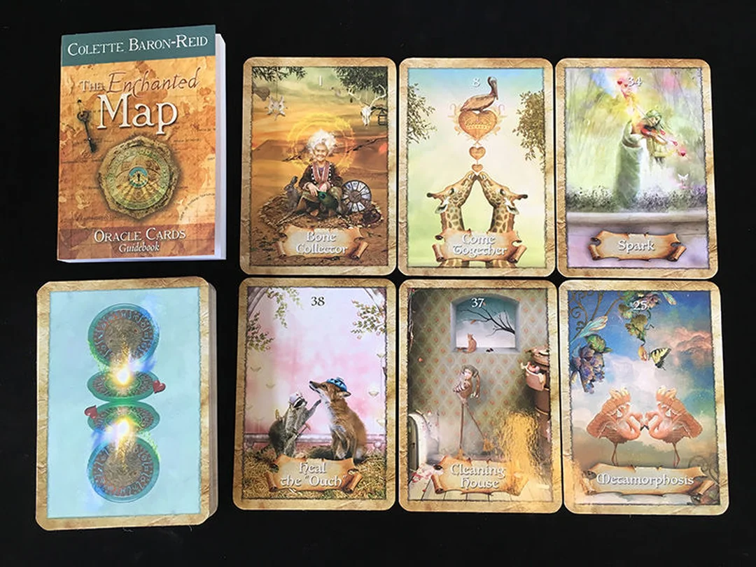 the enchanted map oracle cards hộp bài và bộ lá oracle