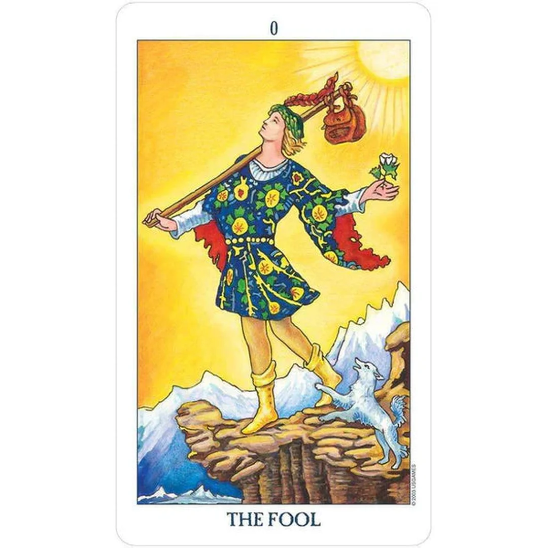 the fool tarot bản Radiant Rider Waite minh họa lá số 0