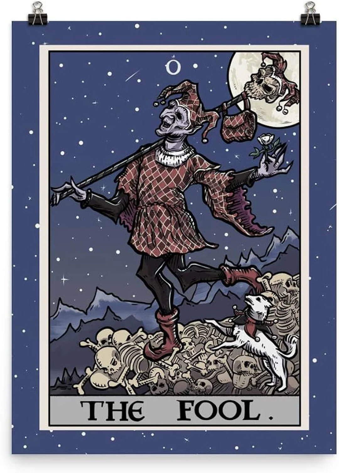 the fool tarot trong bộ bài Rider Waite hình lá chính diện