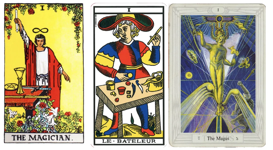 the magician tarot hình minh họa lá bài hiện đại