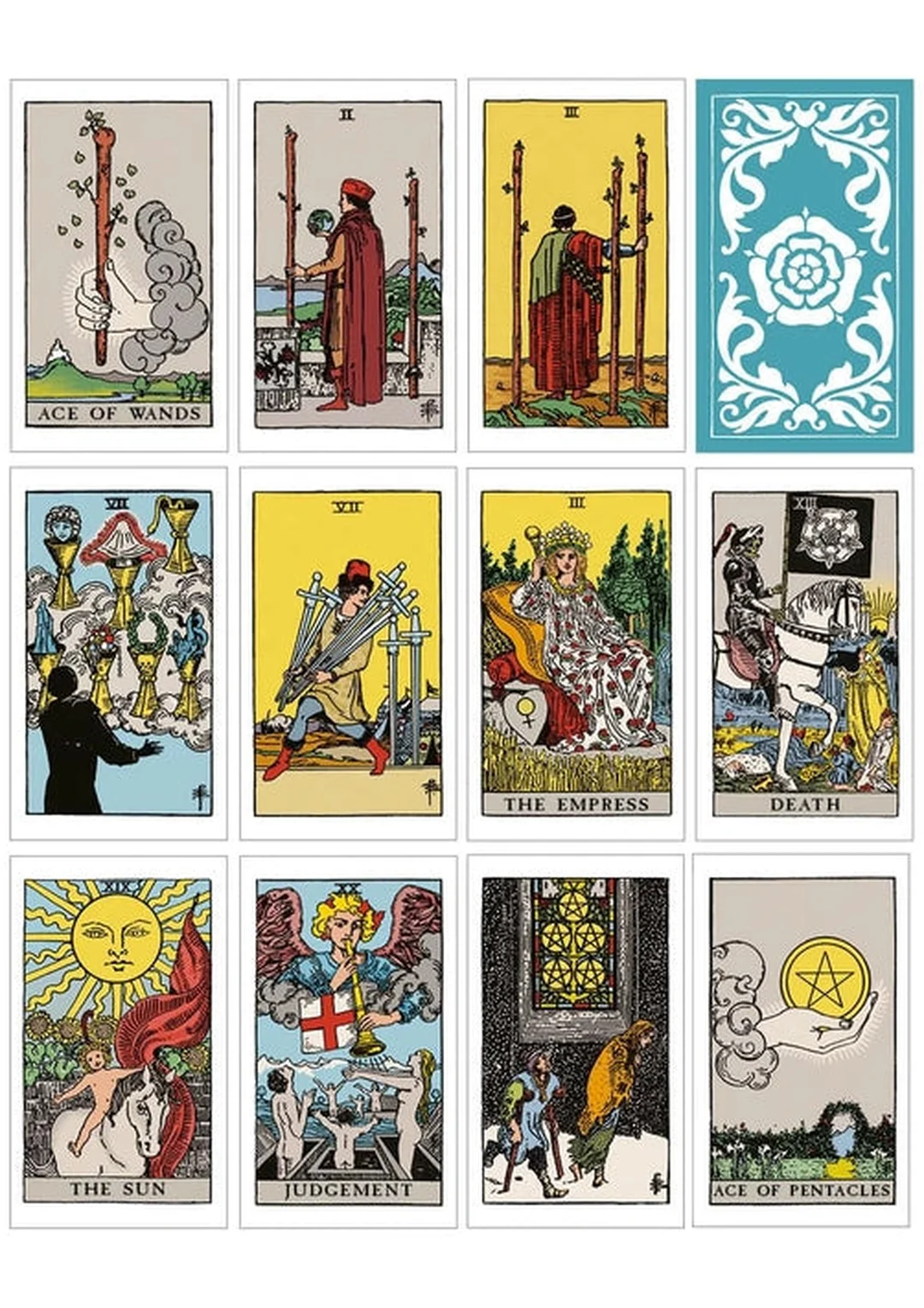 the rider waite tarot deck bản nghệ thuật dễ gây nhầm khi mới học