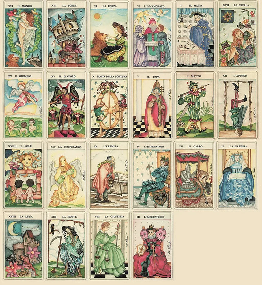 trải bài chỉ dùng 22 major arcana