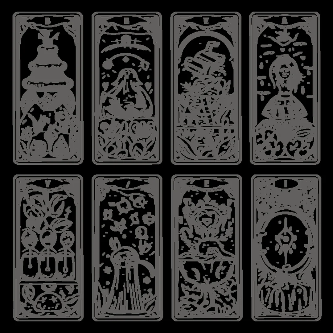 vẽ bài tarot đen trắng cần tránh lỗi khi in