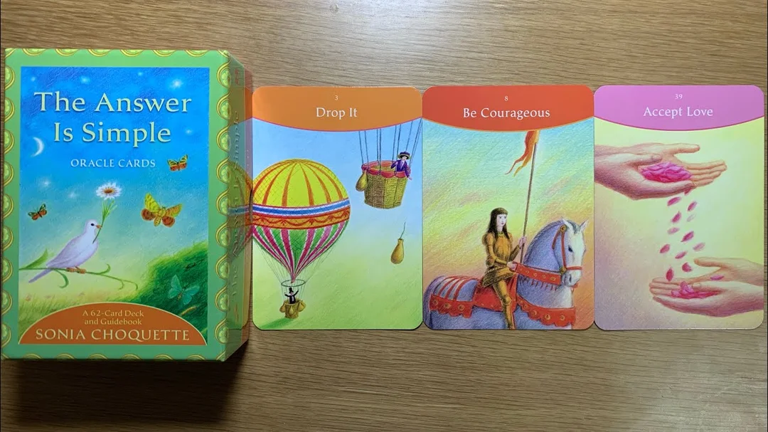 Video flip through answer is simple oracle cards