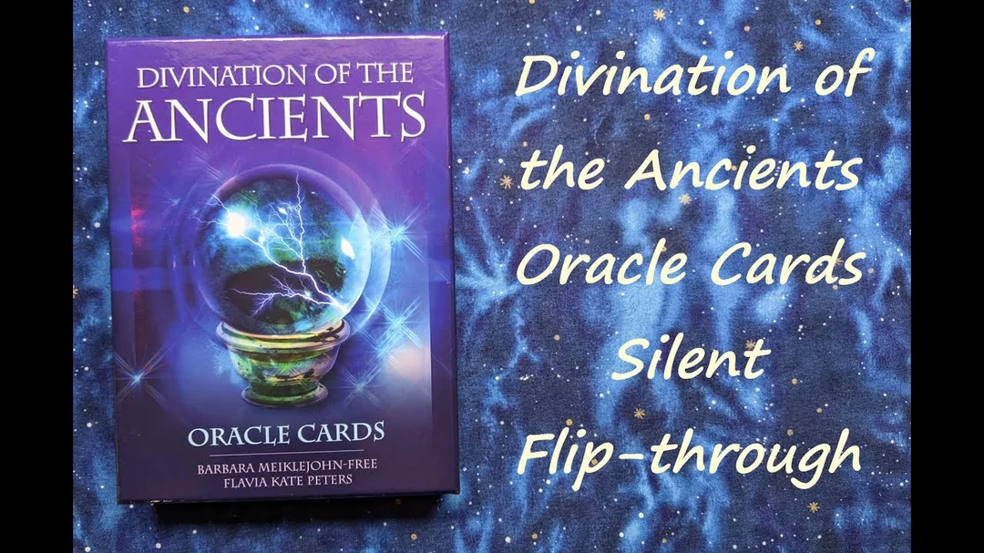 Video flip-through divination of the ancients oracle cards