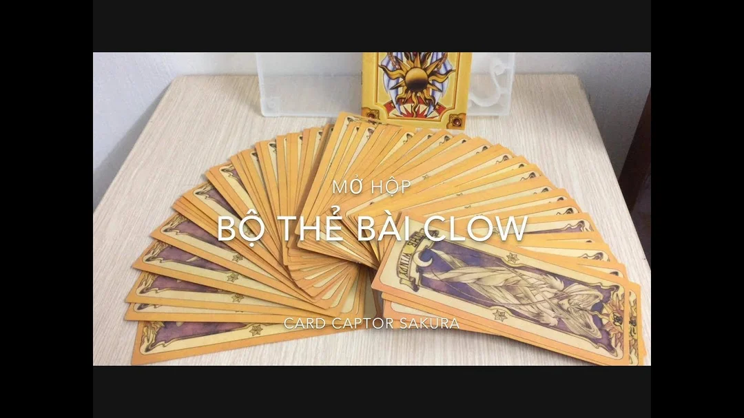 Video mở hộp bộ bài Clow dùng tham khảo khi chọn bài Sakura