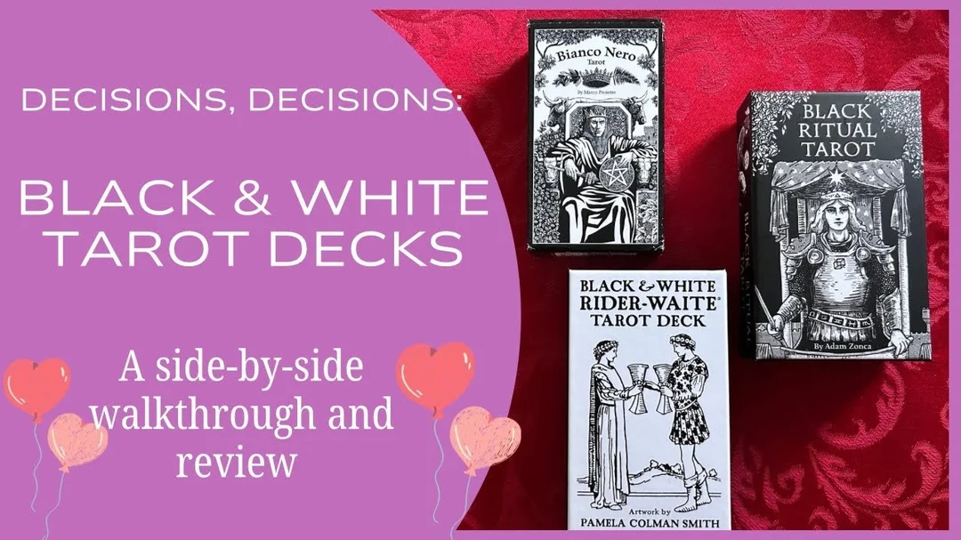 Video so sánh các black and white tarot deck theo hệ RWS
