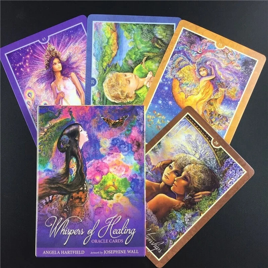 whispers of healing oracle cards sách hướng dẫn và hộp cứng