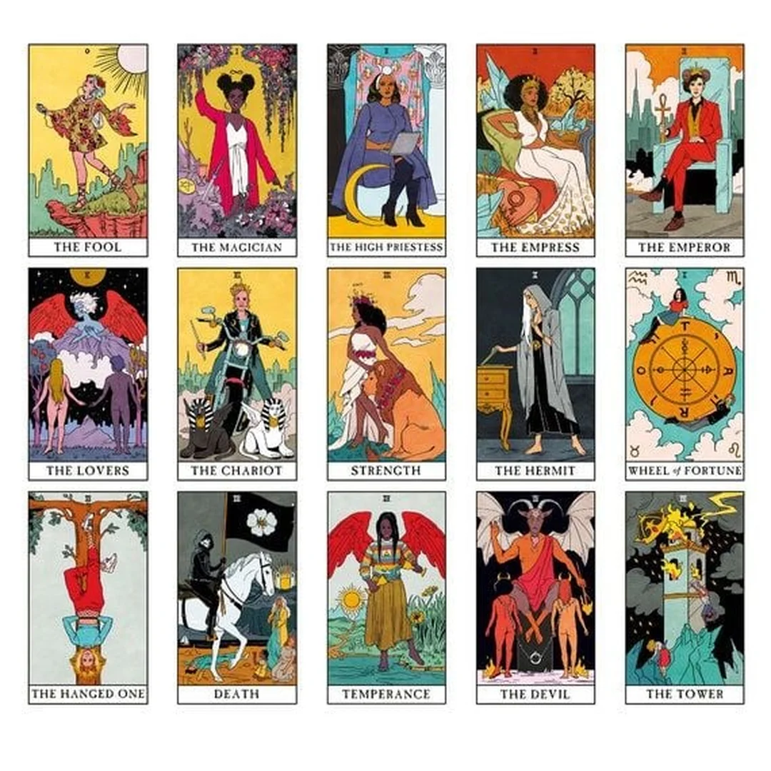 witches tarot deck bản sản phẩm nhập khẩu với hình ảnh hộp bài