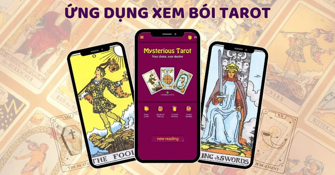 xem bài tarot online bằng điện thoại và máy tính