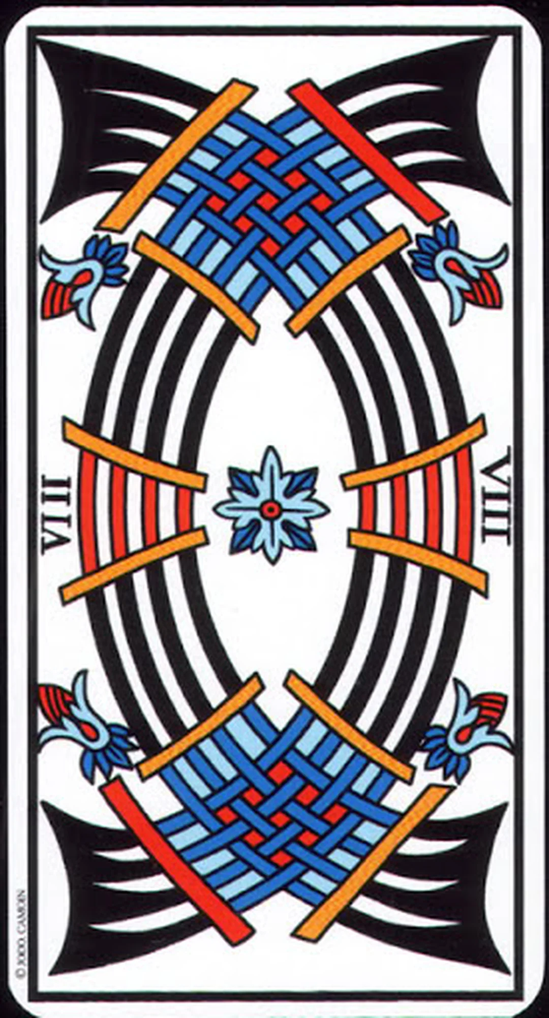 ý nghĩa lá bài eight of swords trong Tarot de Marseille