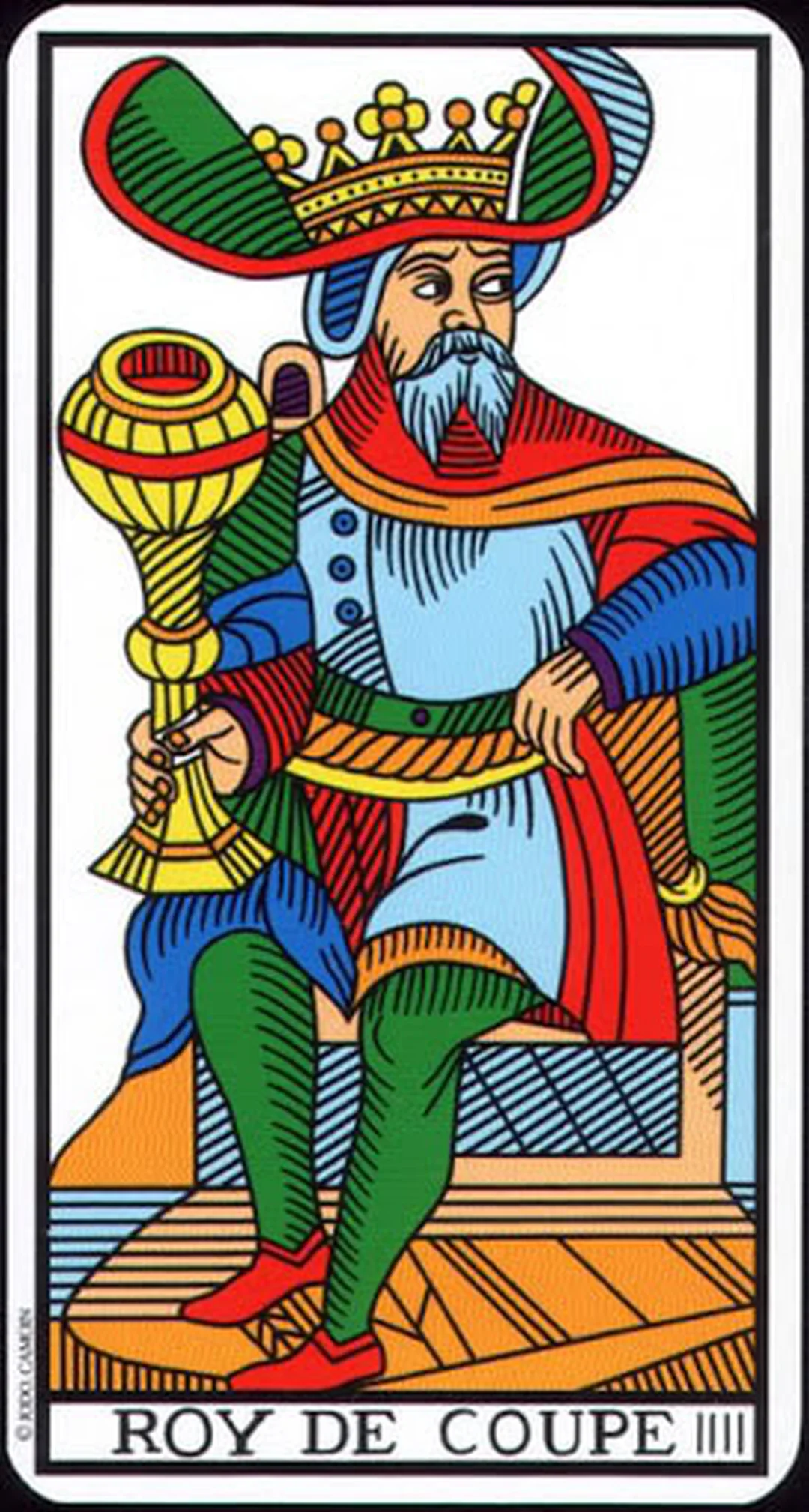 King of Cups trong bộ Tarot Marseille ý nghĩa lá bài king of cups trong bộ Tarot Marseille