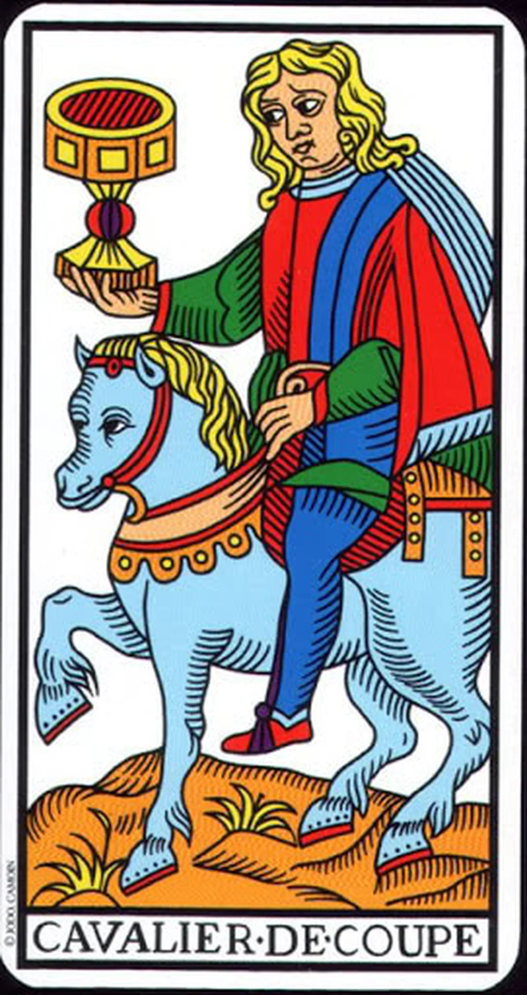 ý nghĩa lá bài knight of cups trong bộ Marseille