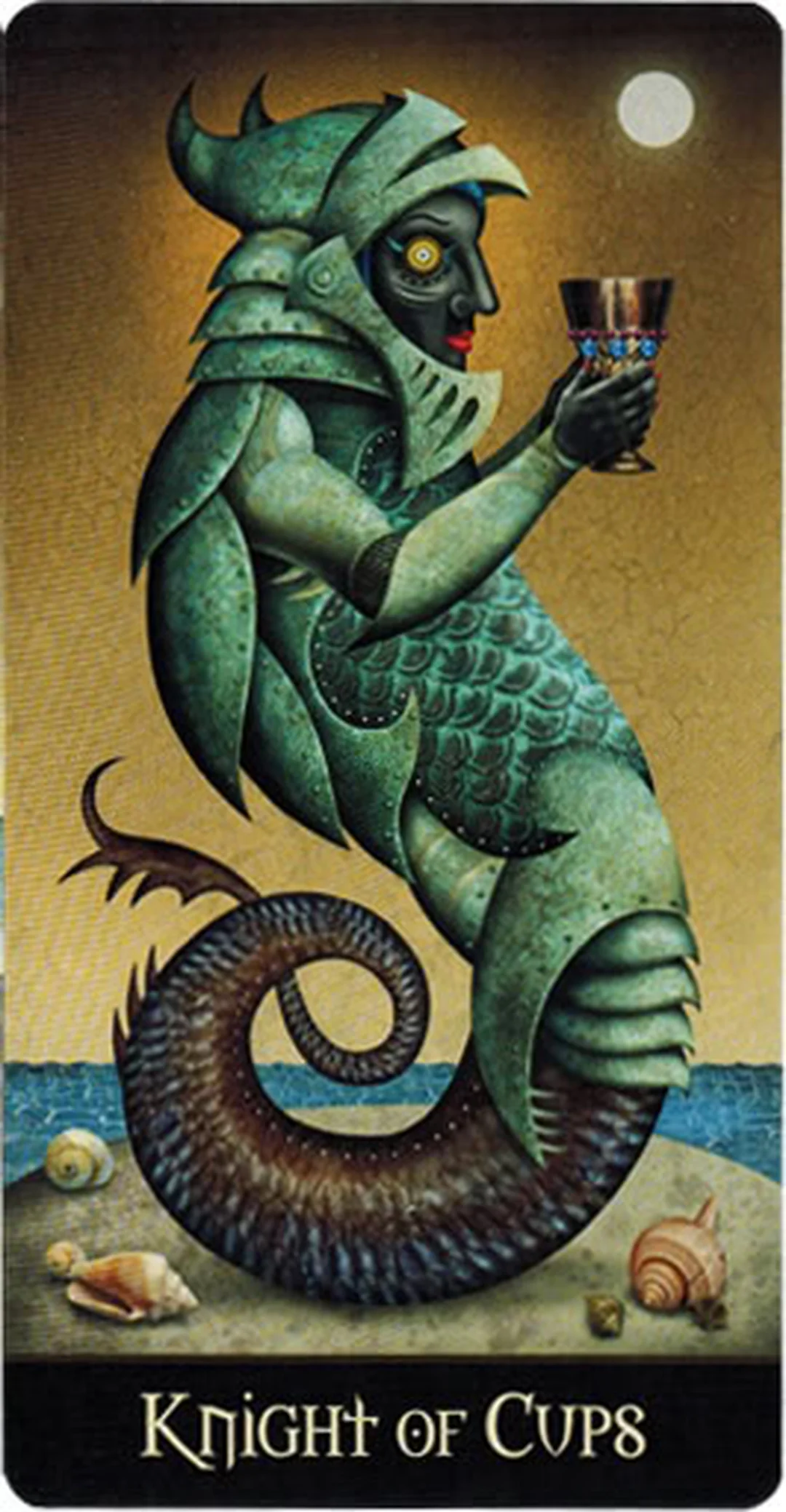 Knight of Cups trong Deviant Moon Tarot ý nghĩa lá bài Knight of Cups trong deck Deviant Moon