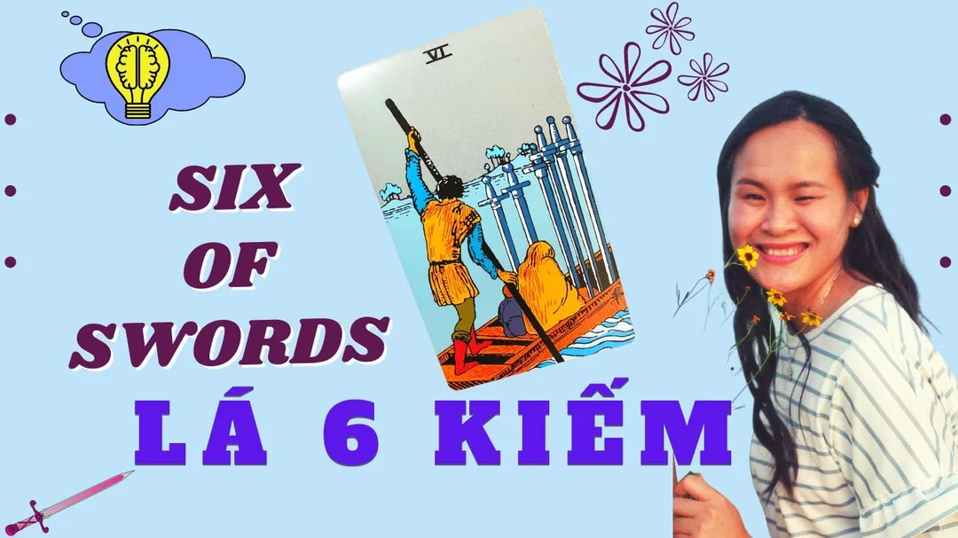 ý nghĩa lá bài six of swords trong trải bài tình yêu và công việc