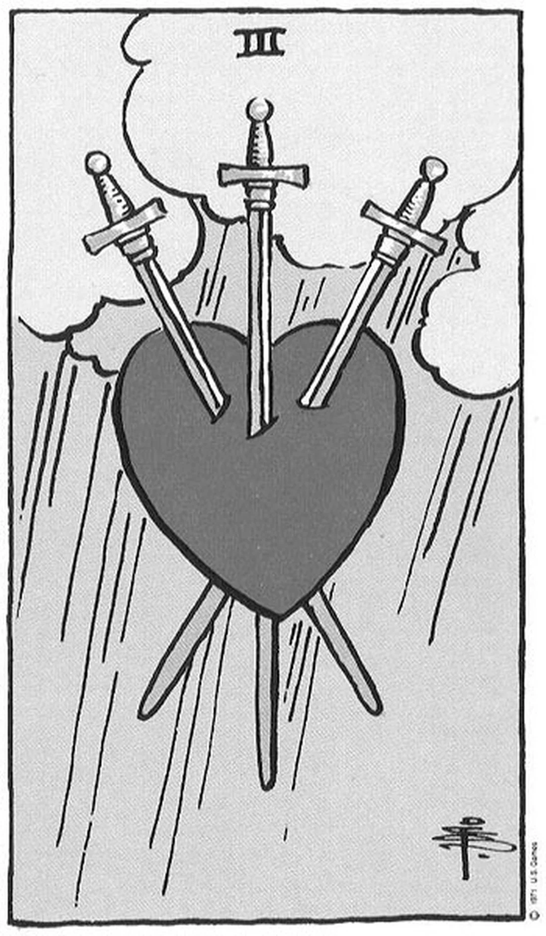 Ý nghĩa lá bài Three of Swords trong bản Rider Waite Smith đen trắng ý nghĩa lá bài three of swords trong bản Rider Waite Smith đen trắng